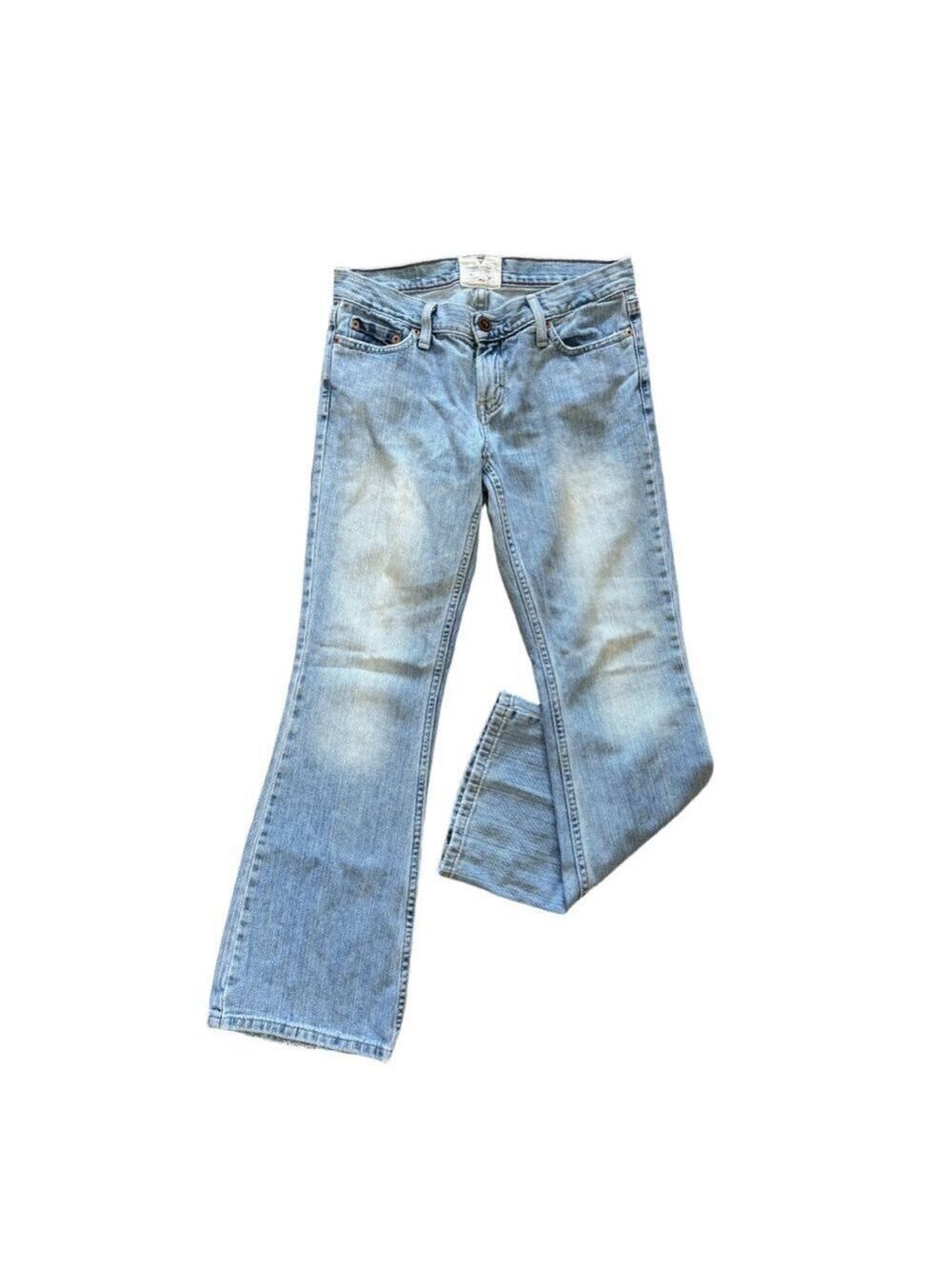 AMERICAN EAGLE Low Rise Flare Jeans Size 4 Short Light Wash Cotton